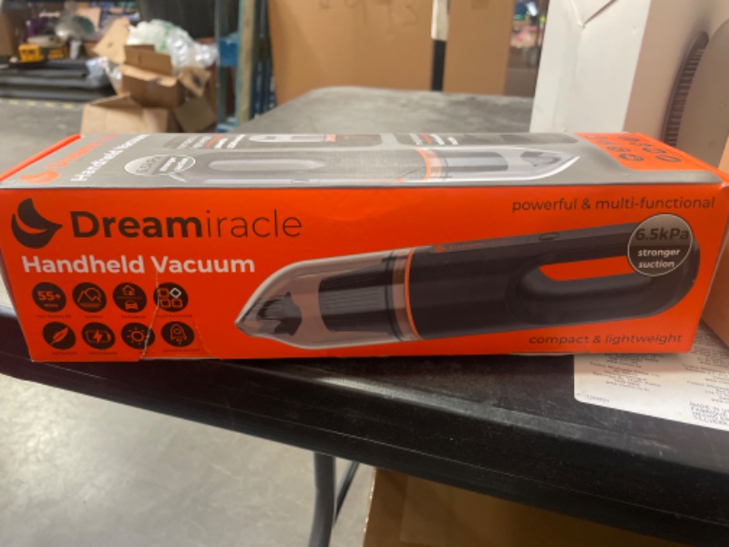 Photo 3 of Dreamiracle Handheld Vacuum Cordless 6500PA Rechargeable Car Boat Shop Portable