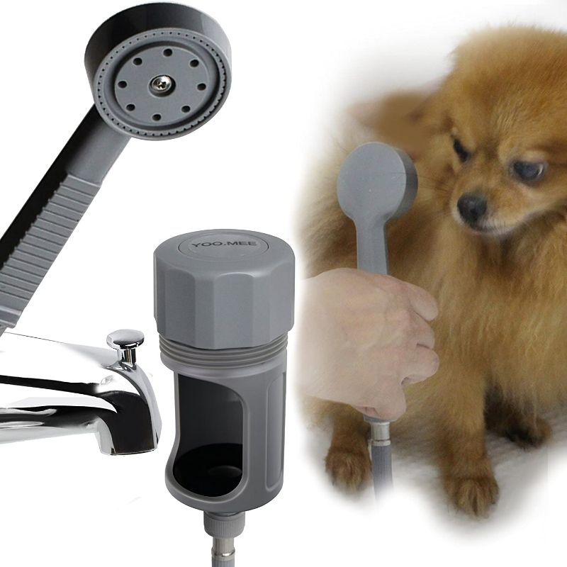 Photo 1 of Pets Shower Attachment, Quick Connect on Tub Spout w/Front Diverter, Ideal for Bathing Child, Washing Pets and Cleaning Tub
