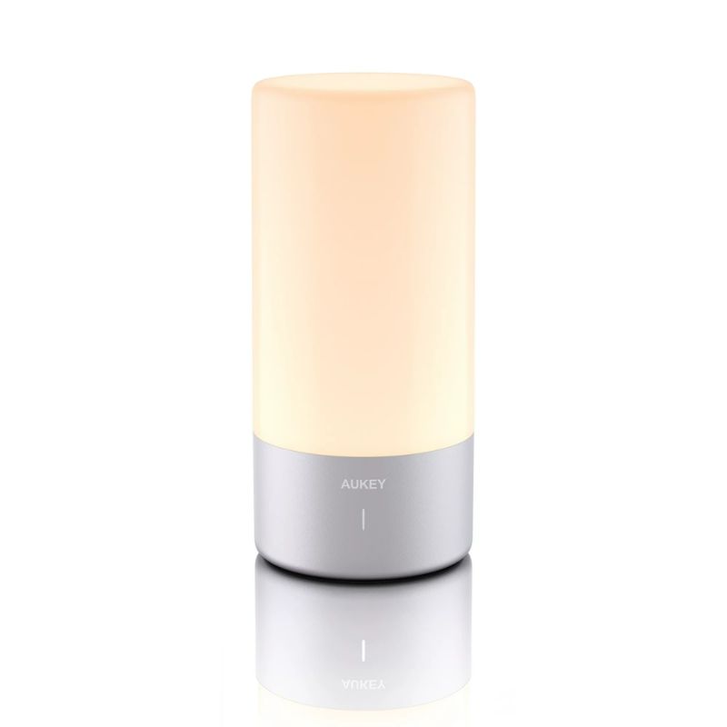 Photo 1 of AUKEY Table Lamp, Touch Sensor Bedside Lamp with Color Changing RGB & Dimmable Warm White Light
