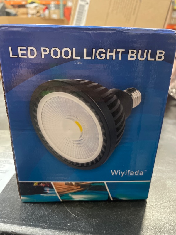 Photo 6 of Wiyifada LED Pool Light Bulb 45W 120V 6000K Daylight White LED Swimming Pool Light Bulb E26 Base Replaces Up to 200-600W Traditionnal Bulb - Non Dimmable
