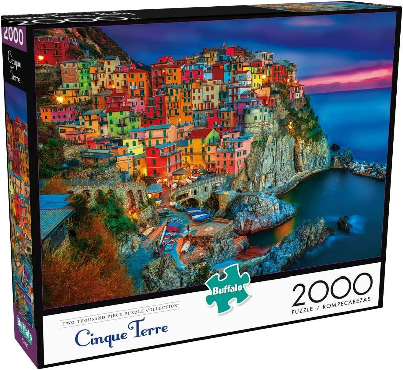 Photo 3 of Buffalo Games - Cinque Terre - 2000 Piece Jigsaw Puzzle, Suitable for 14-15 year olds
