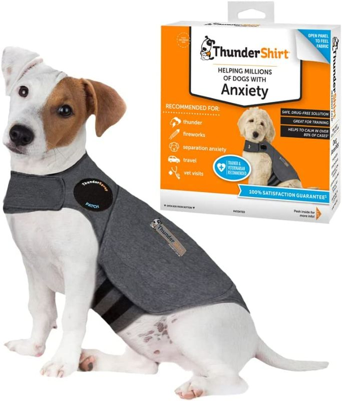 Photo 1 of ThunderShirt Classic Dog Anxiety Jacket, Heather Grey, Small
