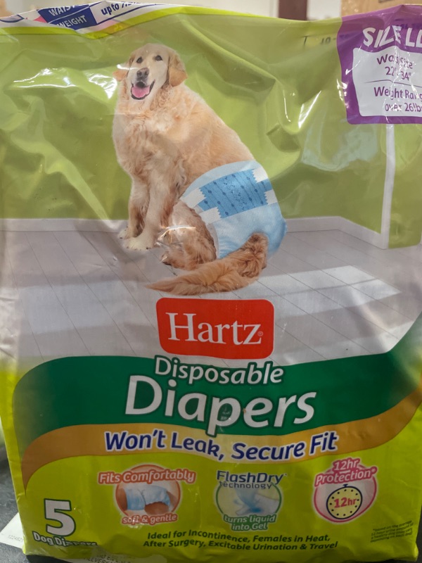 Photo 5 of Disposable Dog Diapers with FlashDry Gel Technology - LL, 5 Count
