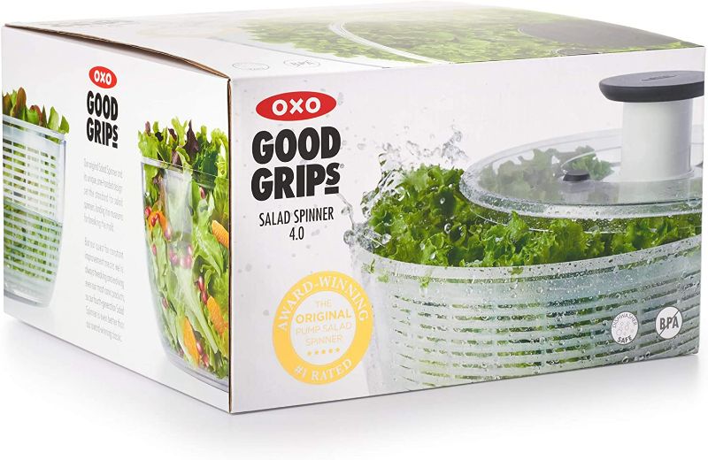 Photo 6 of OXO Good Grips Large Salad Spinner - 6.22 Qt., White
