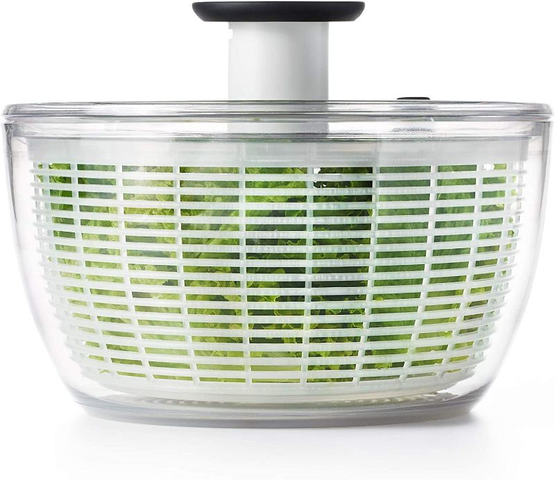 Photo 2 of OXO Good Grips Large Salad Spinner - 6.22 Qt., White
