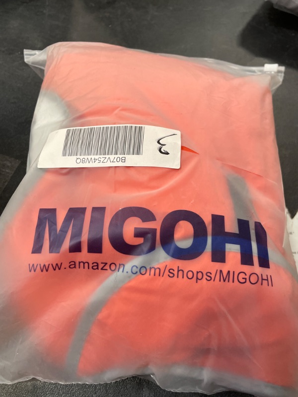 Photo 6 of MIGOHI Reflective Waterproof Windproof Dog Coat Cold Weather Warm Dog Jacket Reversible Stormguard Winter Dog Vest for Small Medium Large Dogs?Orange, L?
