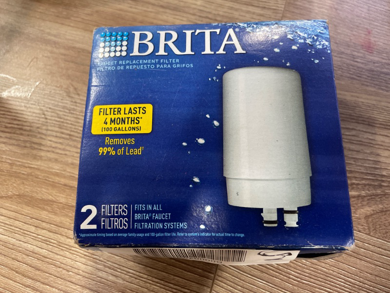 Photo 2 of BRITA 36311 Faucet-Mount Replacement Water Filter, White, 2-Ct.
