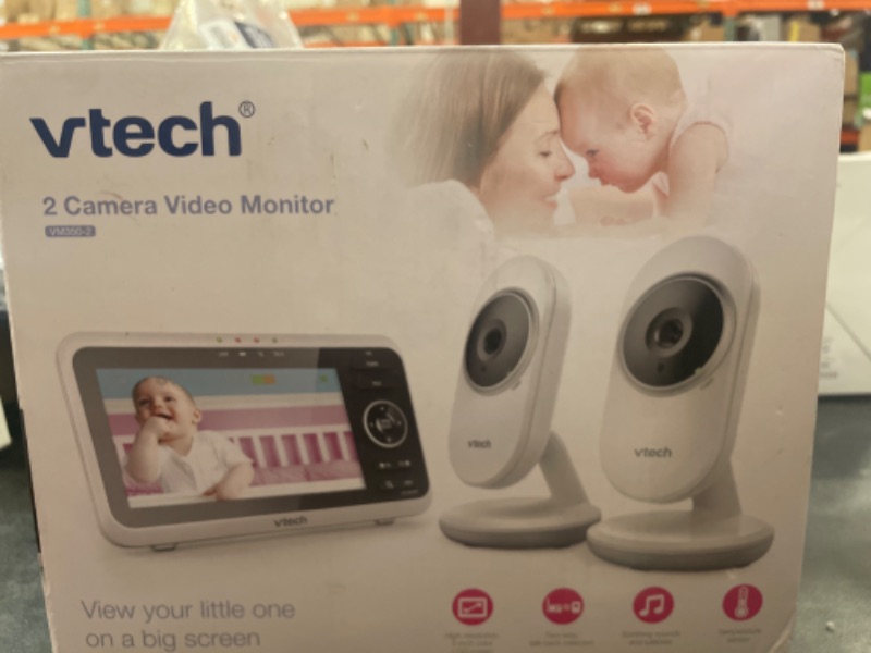 Photo 3 of VTech VM350-2 5" Video Baby Monitor with 5" Screen, Long Range, Invision Infrared Night Vision, 2 Cameras, Multiple Viewing Options, Two Way Talk, Auto On Screen
