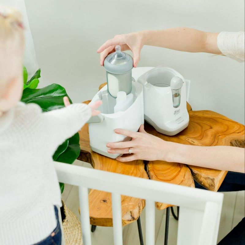 Photo 5 of The First Years Night Cravings Bottle Warmer & Cooler, Blue/White
