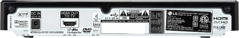 Photo 2 of LG BP350 Wi-Fi Multi System All Zone Region Free DVD Player 012345678 PAL/NTSC Blu Ray Disc Zone A/B/C.100~240V 50/60Hz World + 6ft Hdmi cable included
