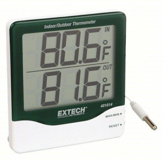 Photo 1 of Digital Thermometer: Indoor/Outdoor, Indoor Temp, Outdoor Temp
