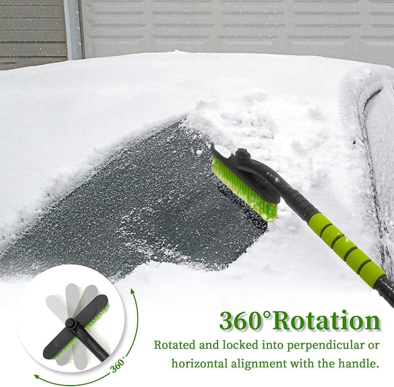 Photo 5 of Ice Scraper for Car Windshield, SEAAES Extendable Snow Brush Remover with Foam Grip for Car Auto SUV Truck Windows
