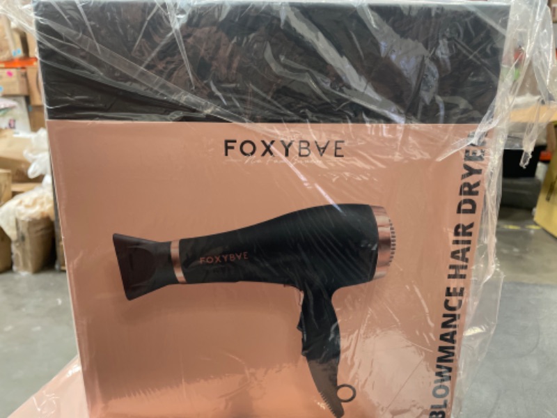 Photo 7 of FoxyBae Blomance Professional Hair Dryer - Salon Grade Rose Gold and Black Ionic Blow Dryer - Ceramic Tourmaline & Negative Ion
