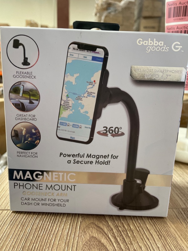 Photo 3 of GABBA GOODS TIGHT GRIP CAR MOUNT FOR MOST SMARTPHONES MAGNETIC PHONE MOUNT WITH 360 
SWIVEL 