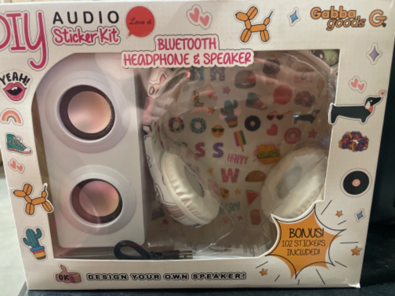 Photo 3 of Gabba Goods DIY Patch Kit with Headphones, Bluetooth Speaker & A Sticker Set
