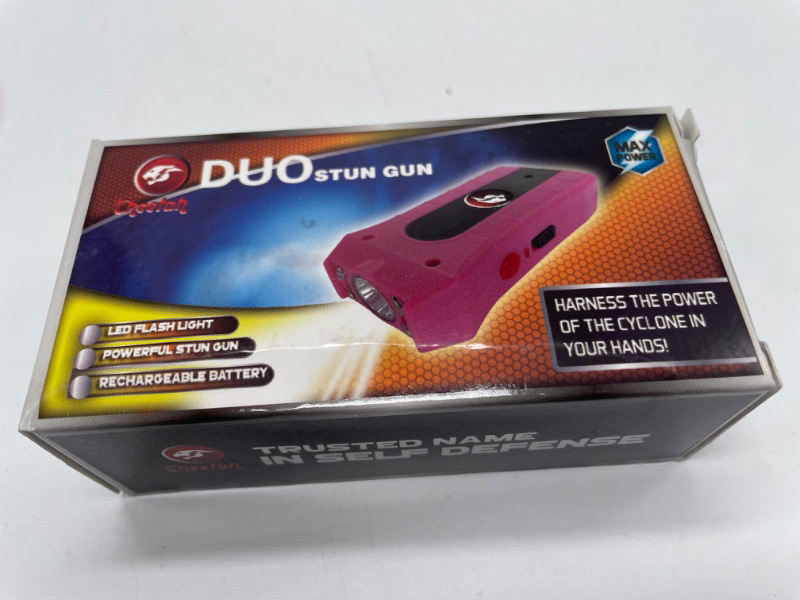 Photo 4 of BLACK DUO MAX POWER STUN GUN WITH DOUBLE SHOCK PINK
