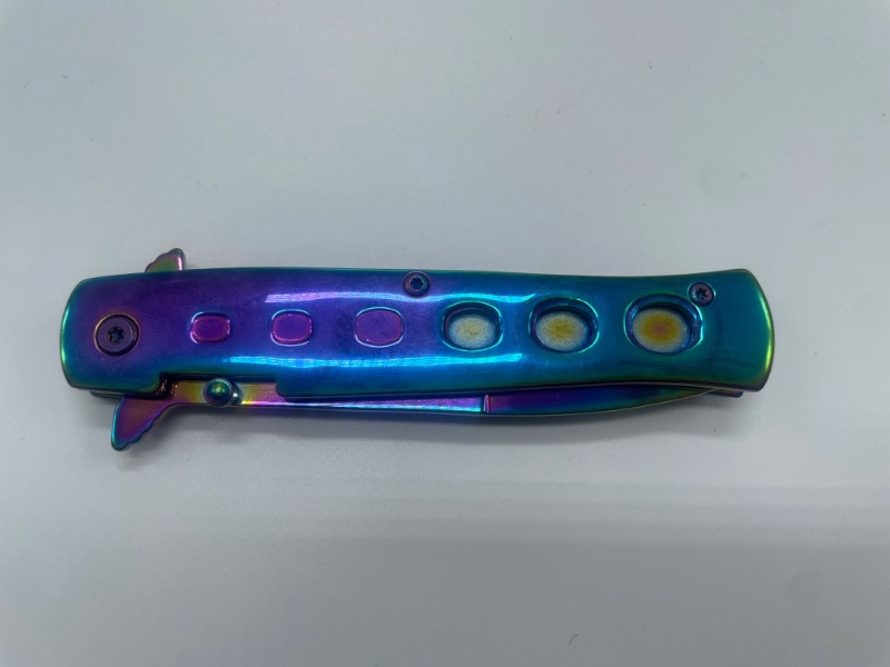 Photo 3 of MULTI COLOR STEEL FOLDING KNIFE NEW 