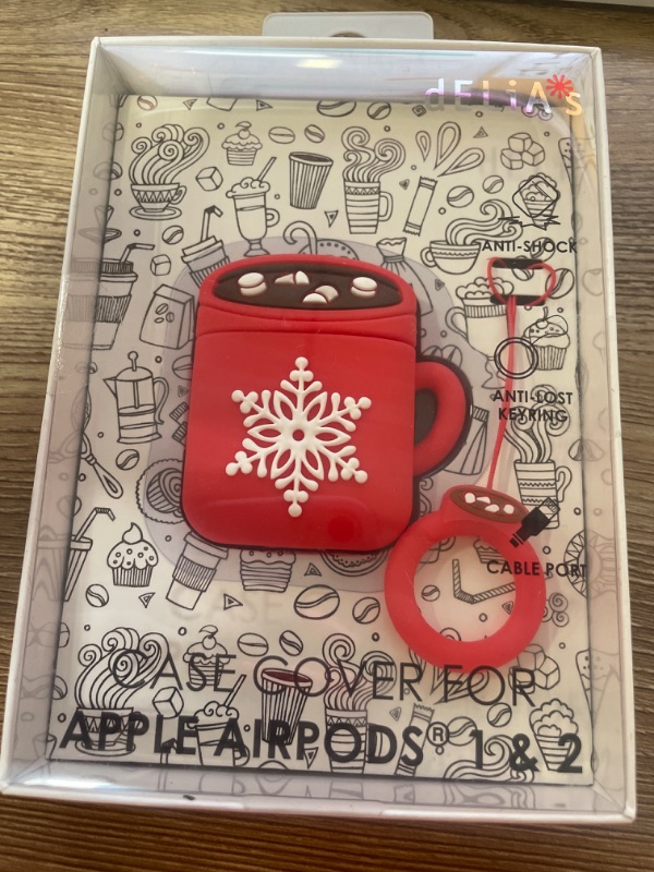 Photo 2 of Delia gabba goods hot cocoa case cover airpods case for apple airpod 1 & 2 NEW