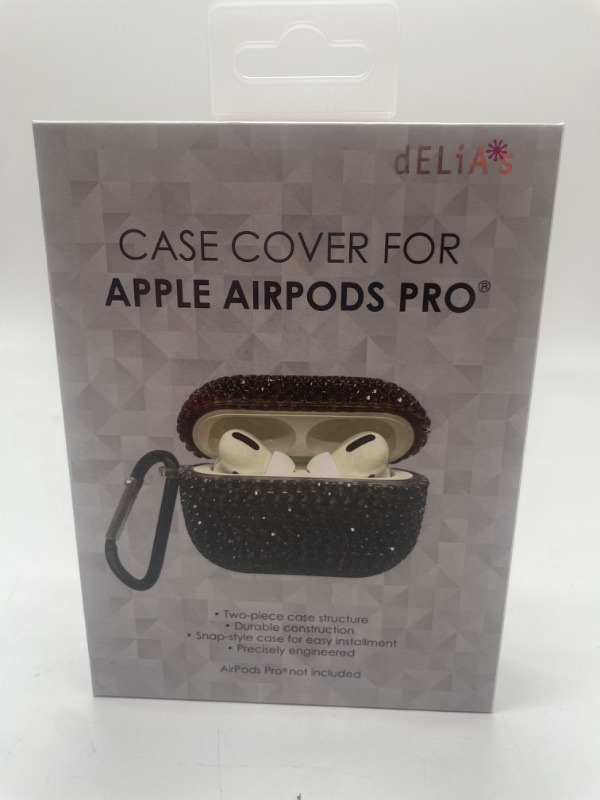 Photo 3 of BLACK DIAMOND CASE FOR APPLE AIRPODS PRO W KEYCHAIN HOOK