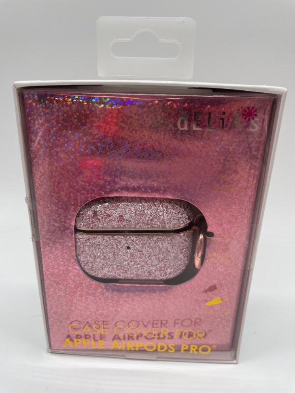 Photo 1 of Pink sparkles case cover for apple airpods pro NEW