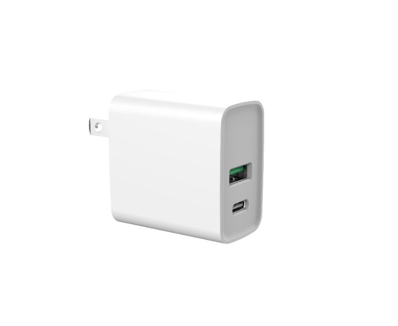 Photo 1 of RAPID PD POWER DELIVERY 18 WATT WALL CHARGER WITH USB-A AND USB-C
