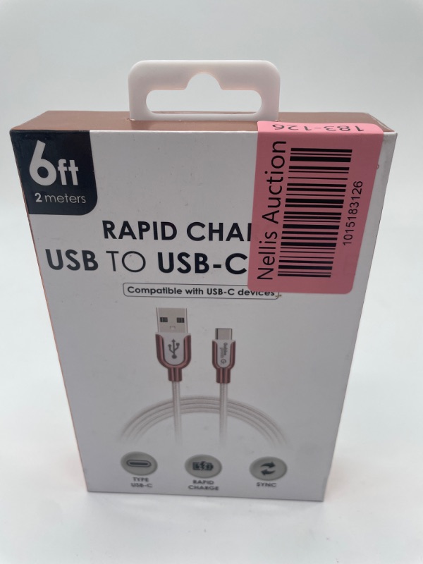 Photo 2 of 6 FT GABBA GOODS RAPID CHARGE LIGHTNING TO USB CABLE WHITE  NEW 