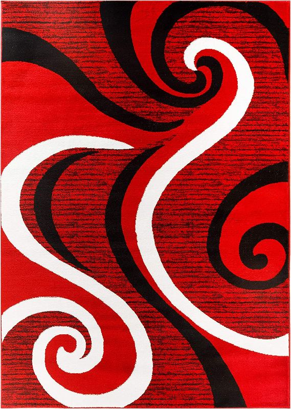 Photo 2 of GLORY RUGS Modern Area Rug 8x10 Swirls Carpet Bedroom Living Room Contemporary Dining Accent Sevilla Collection 4817A 
