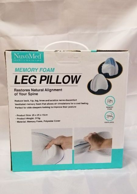 Photo 3 of NuvoMed Memory Foam Leg Pillow Washable Case and Ventilated 
