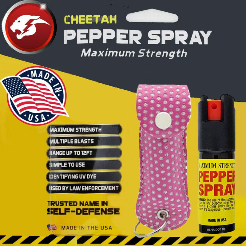 Photo 2 of FIGHTSENSE Self Defense Pepper Spray - 1/2 oz Compact Size Maximum Strength Police Grade Formula Best Self Defense Tool for Women W/Pouch Keychain