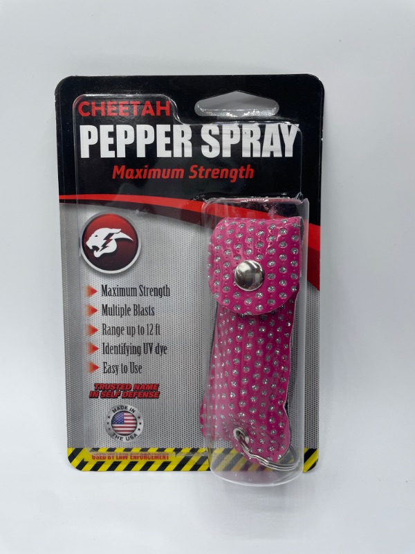 Photo 4 of FIGHTSENSE Self Defense Pepper Spray - 1/2 oz Compact Size Maximum Strength Police Grade Formula Best Self Defense Tool for Women W/Pouch Keychain