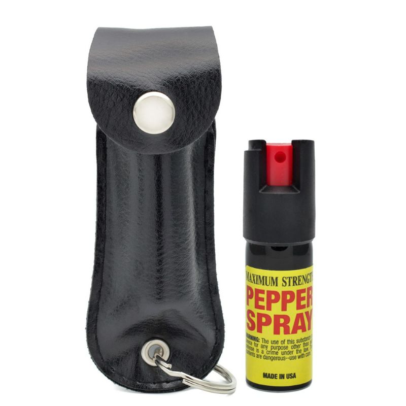 Photo 1 of CHEETAH Self Defense Pepper Spray - 1/2 oz Compact Size Maximum Strength Police Grade Formula Best Self Defense Tool for W/Leather Pouch Keychain