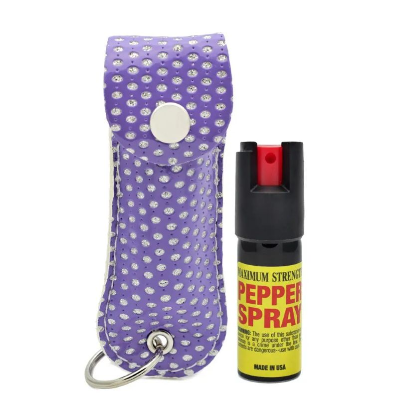 Photo 1 of Self Defense Pepper Spray - 1/2 oz Compact Size Maximum Strength Police Grade Formula Best Self Defense Tool W/Leather Pouch Keychain