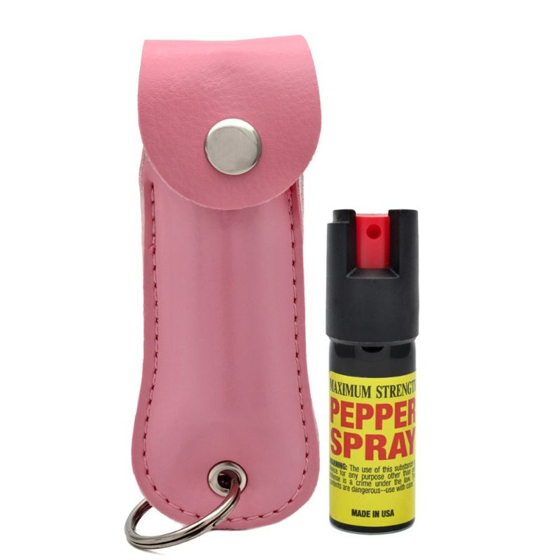 Photo 1 of CHEETAH Self Defense Pepper Spray - 1/2 oz Compact Size Maximum Strength Police Grade Formula Best Self Defense W/Leather Pouch Keychain