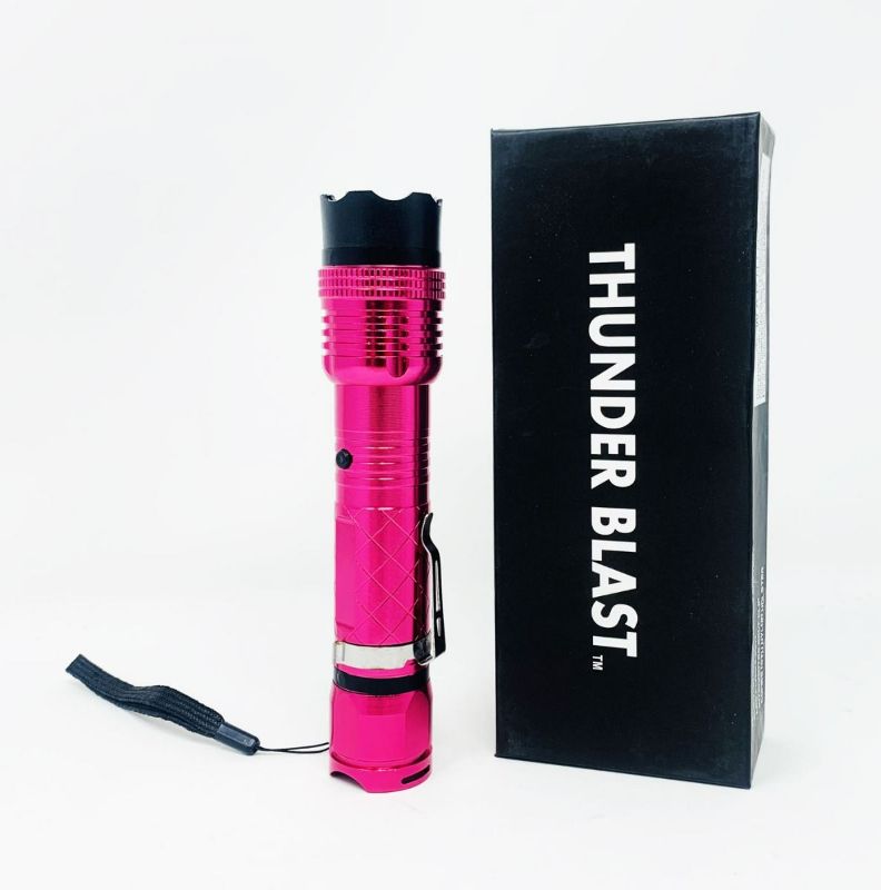 Photo 2 of Thunder Blast Self Defense Stun Gun Led Flashlight pink NEW
