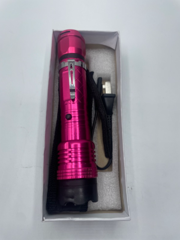 Photo 3 of Thunder Blast Self Defense Stun Gun Led Flashlight pink NEW
