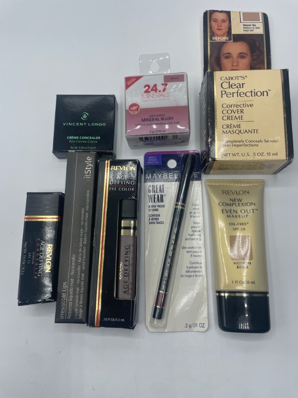 Photo 2 of Miscellaneous variety brand name cosmetics including (Maybeline,revlon,cabots,it style & discontinued makeup products)