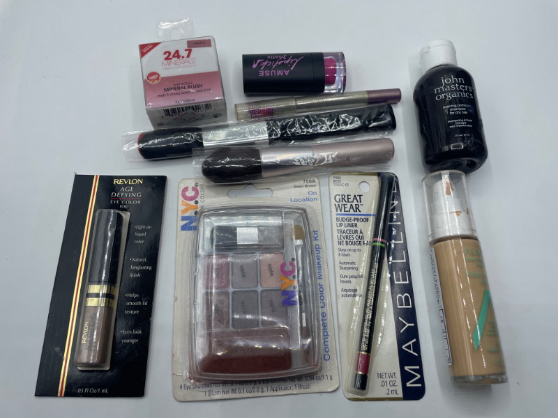 Photo 1 of Miscellaneous variety brand name cosmetics including (Maybelline, Revlon, , NYC, 24.7 minerals & discontinued makeup products)