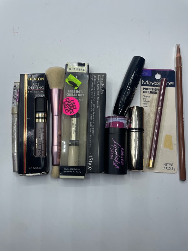 Photo 2 of Miscellaneous variety brand name cosmetics including (Maybelline, Revlon ,amuse ,it style  & discontinued makeup products)