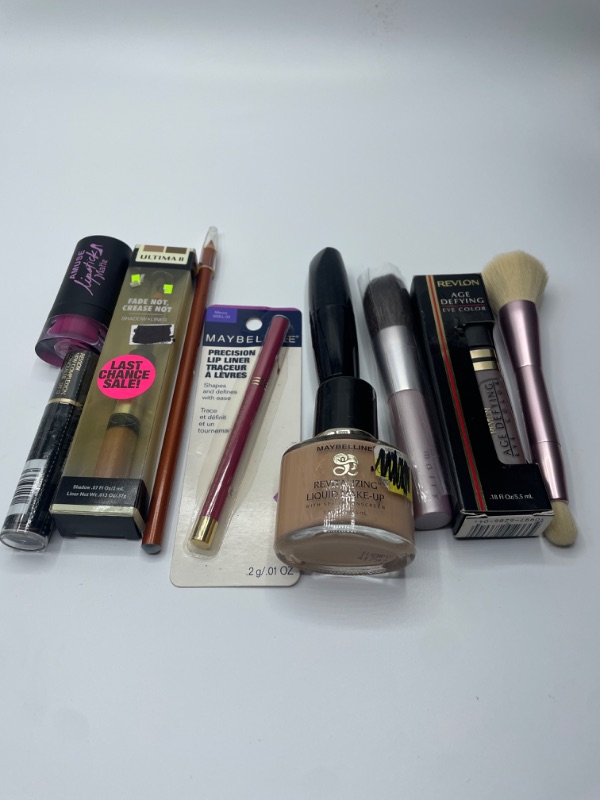 Photo 2 of Miscellaneous variety brand name cosmetics including (Maybelline, Revlon, Amuse, ULTIMA 2 & discontinued makeup products)