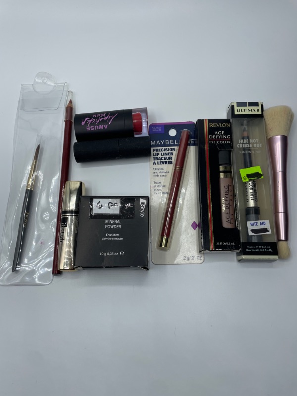 Photo 2 of Miscellaneous variety brand name cosmetics including (Maybelline, Revlon, It style, Amuse, ultima 2 & discontinued makeup products)