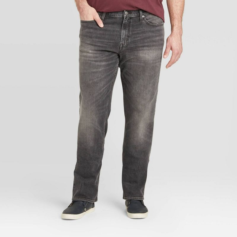 Photo 1 of Men's Big & Tall Straight Fit Jeans - Goodfellow & Co™ Black
W48 & L34