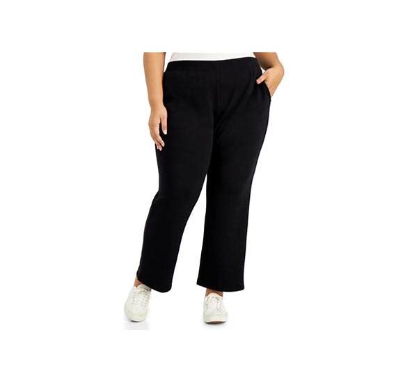 Photo 1 of KAREN SCOTT fleece pants 3x deep black