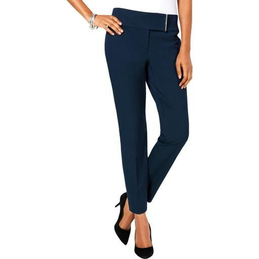 Photo 1 of Alfani Womens Wide-Waistband Dress Pants - 16
