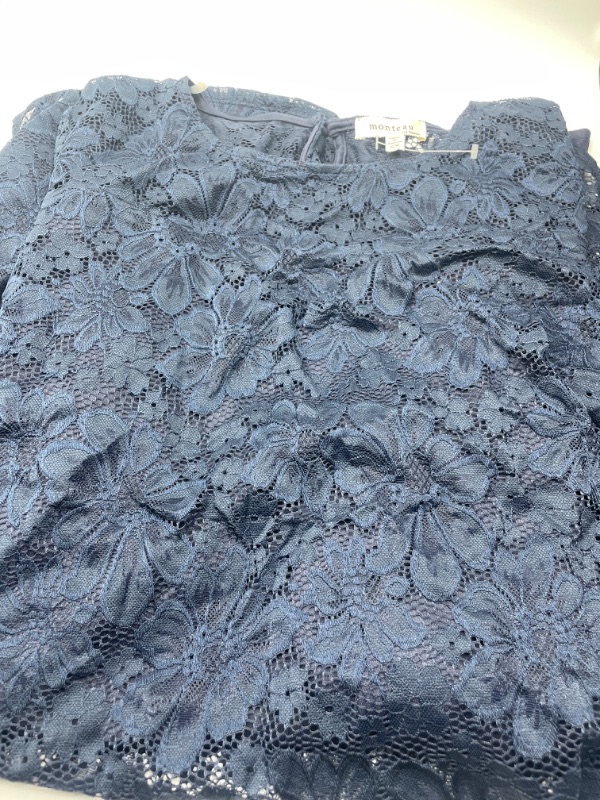 Photo 2 of Monteau Women's Plus Size 2X Knit Lace Dress