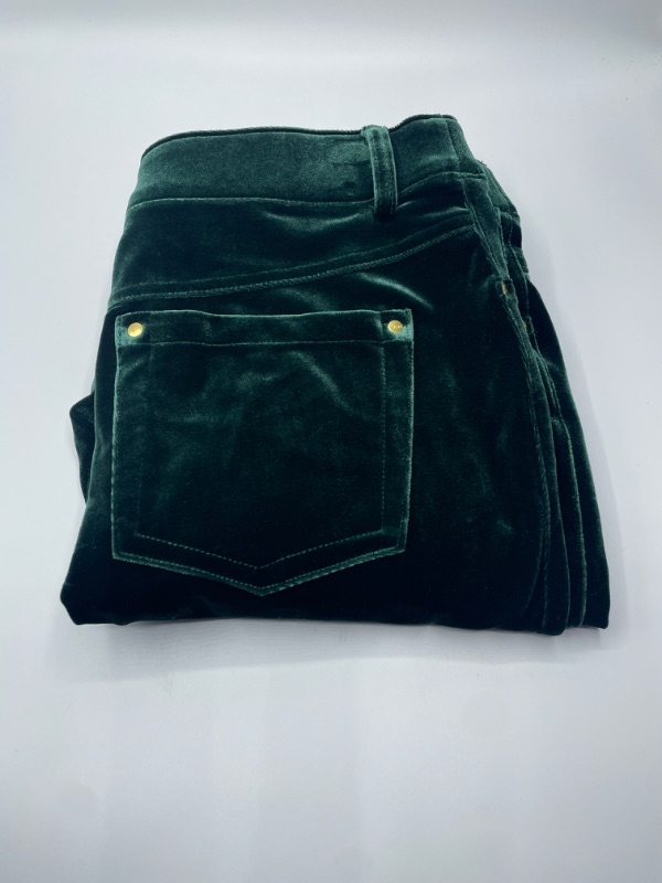 Photo 2 of SIZE 10 Inc Velvet Skinny Pants, Created for Macy's
green