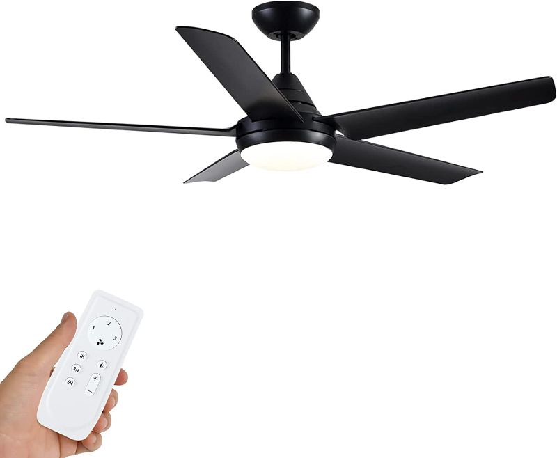 Photo 1 of Wellspeed Ceiling Fans with Lights, Black Ceiling Fan, 42 Inch Modern Ceiling Fan with Remote Control?Adjustable Light and Dark? for Bedroom, Living Room, Patios
ac 65w 120v/60hz