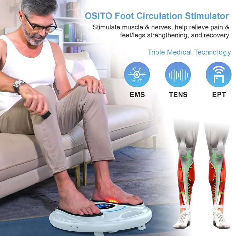 Photo 2 of OSITO Foot Circulation Stimulator-FSA HSA Approved Foot Circulation Promoter Device, Pulse EMS & TENS Foot Nerve Stimulation Massager- Boost Circulation, Relief of Neuropathy Pain and Body Pains
