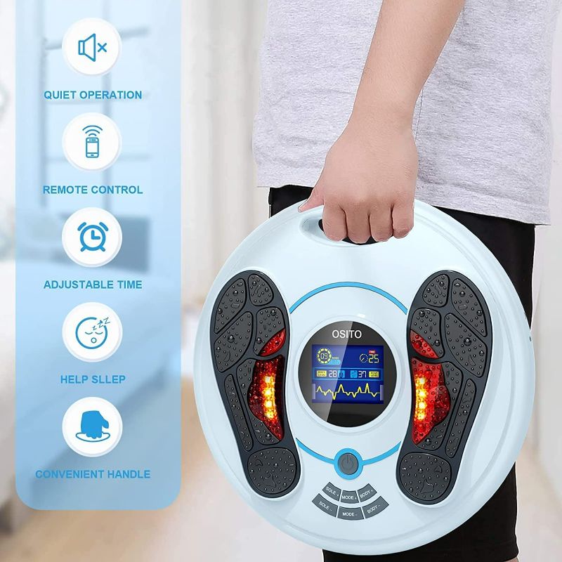 Photo 4 of OSITO Foot Circulation Stimulator-FSA HSA Approved Foot Circulation Promoter Device, Pulse EMS & TENS Foot Nerve Stimulation Massager- Boost Circulation, Relief of Neuropathy Pain and Body Pains
