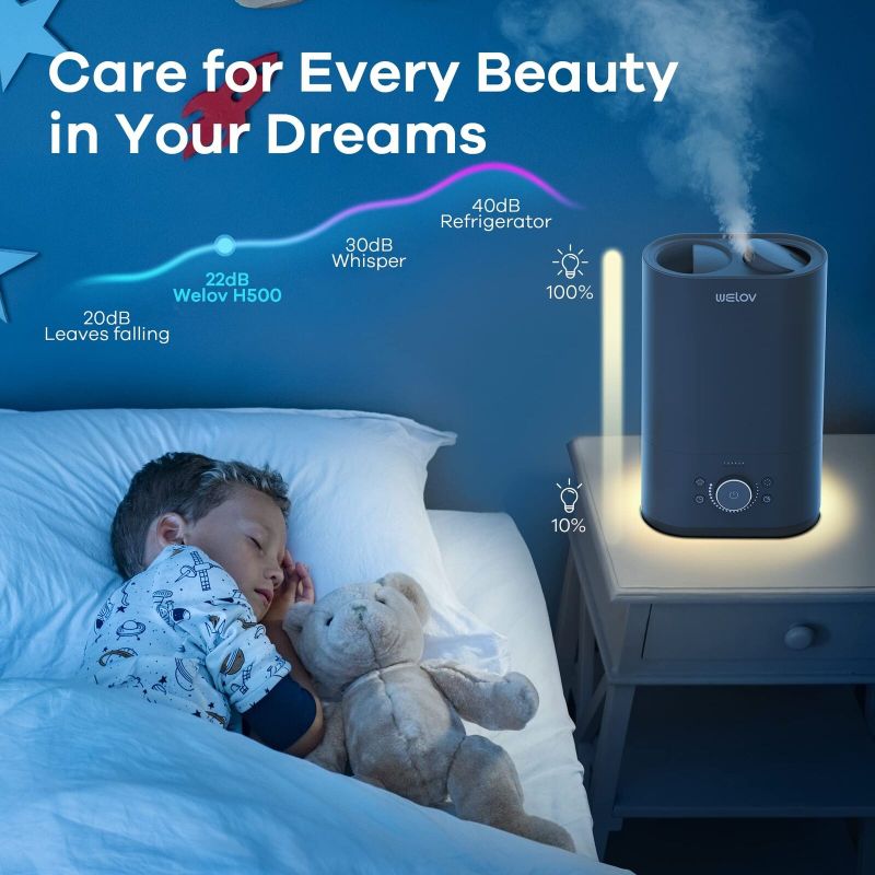 Photo 5 of Humidifiers for Bedroom Large Room: WELOV 6L Cool Mist Humidifier model 
