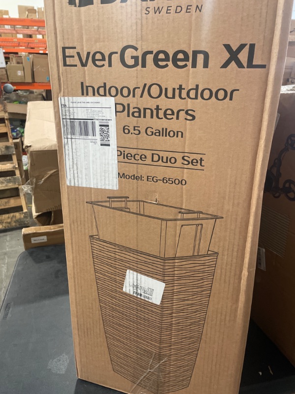 Photo 2 of janska beige indoor outdoor planters 6.5 gallon duo set